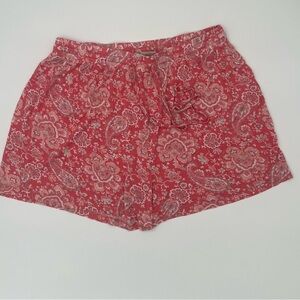 Ink & Ivy Pink Patterned Pajama Shorts Sz L